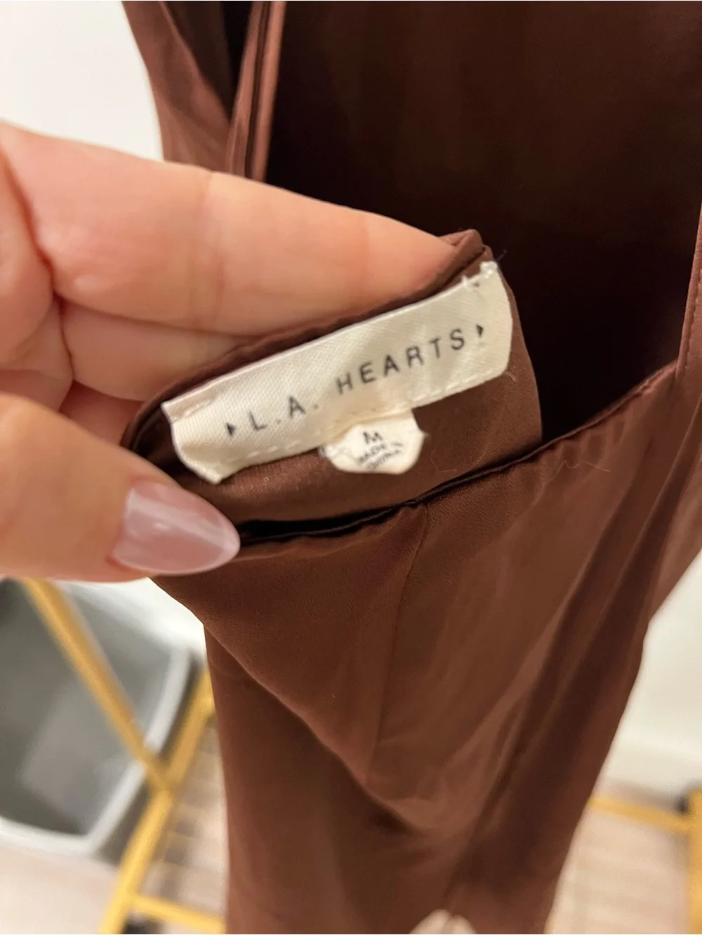 La Hearts sleek slip